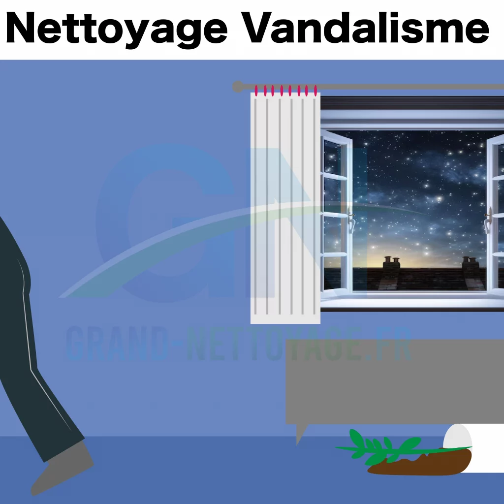 Services de nettoyage après vandalisme