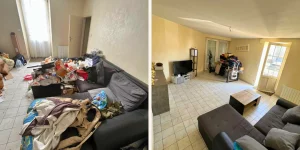 Nettoyage appartement très sale